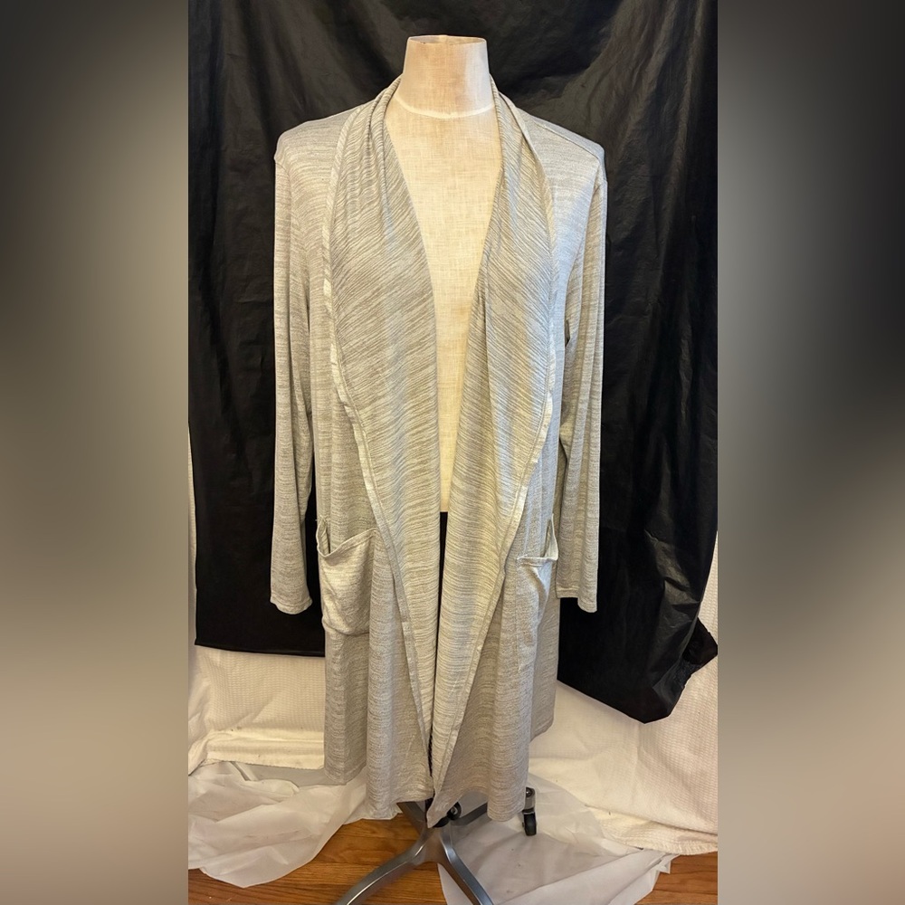 32° Heat Long open front cardigan/ L,XL/ lightweight/ front pockets